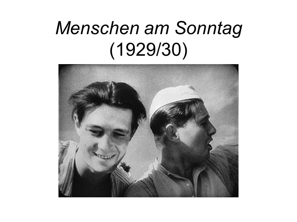 Menschen am Sonntag (1929/30)