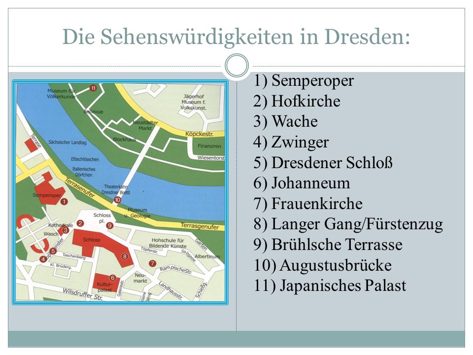 Die Sehenswürdigkeiten in Dresden: