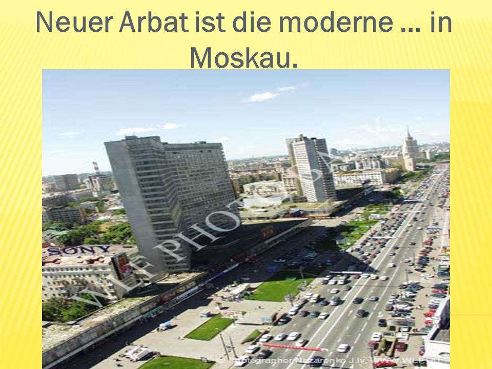 Neuer Arbat ist die moderne … in Moskau.