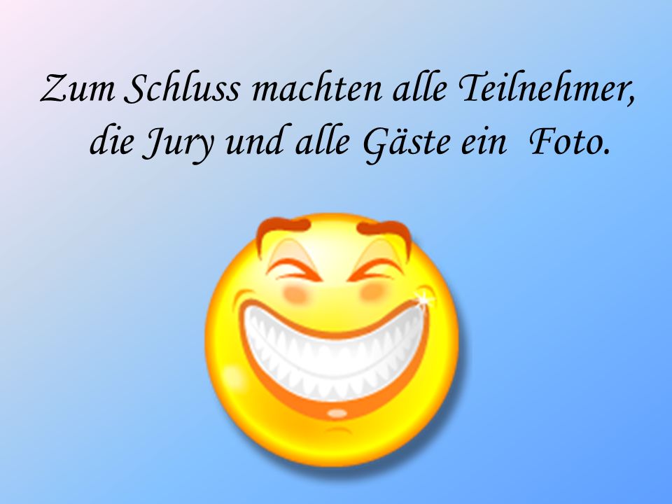 Zum Schluss machten alle Teilnehmer, die Jury und alle Gäste ein Foto.