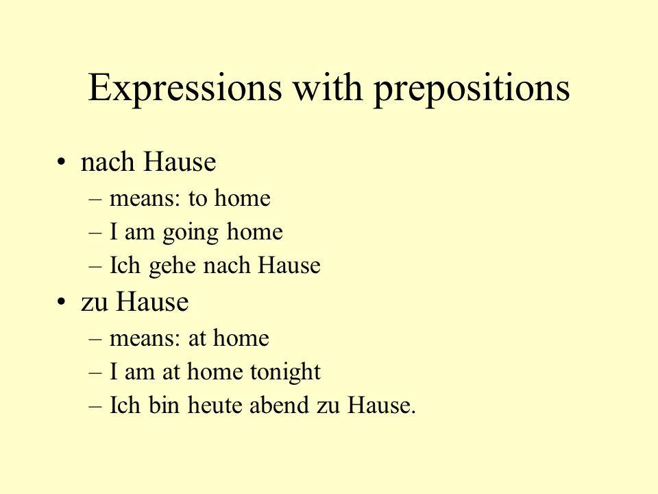 Expressions with prepositions