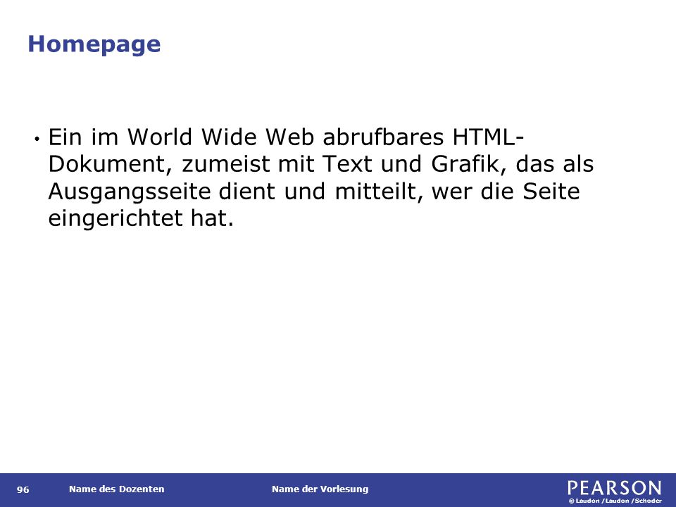 Website Die Gesamtheit aller von einem Unternehmen oder Teilnehmer im Internet unter einer Domäne bereitgestellten Seiten.