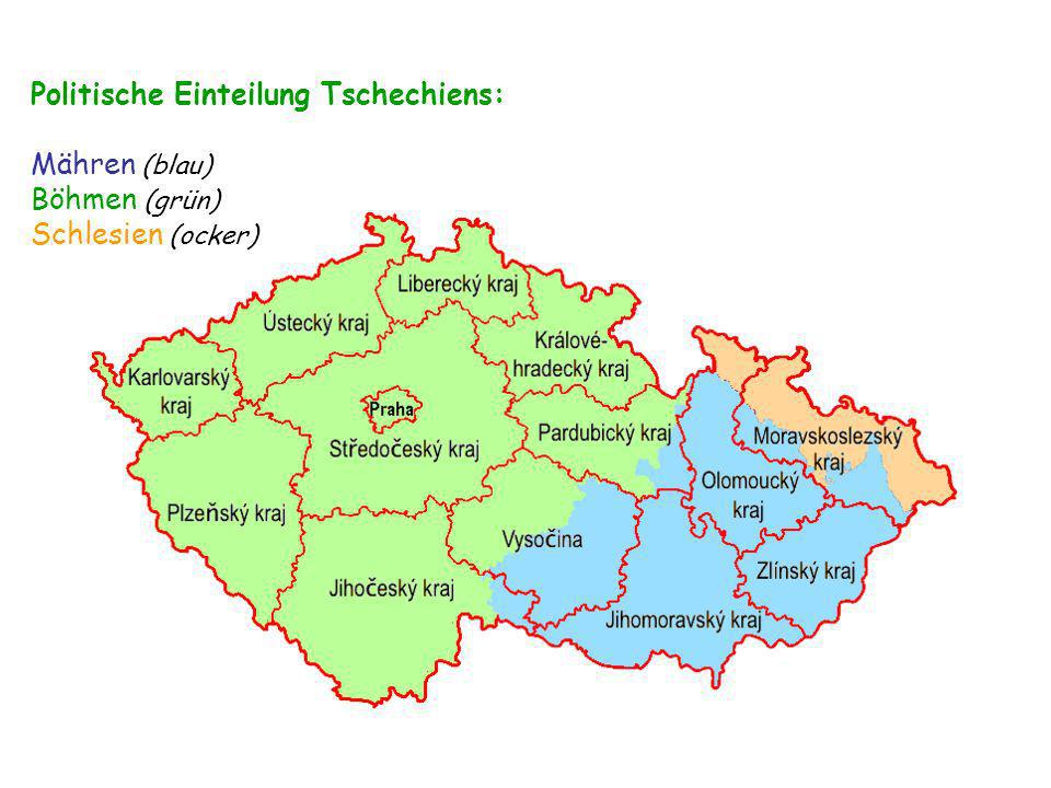 Politische Einteilung Tschechiens: