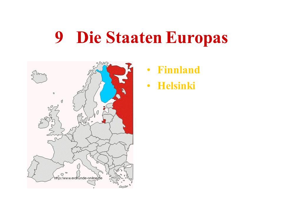 9 Die Staaten Europas Finnland Helsinki