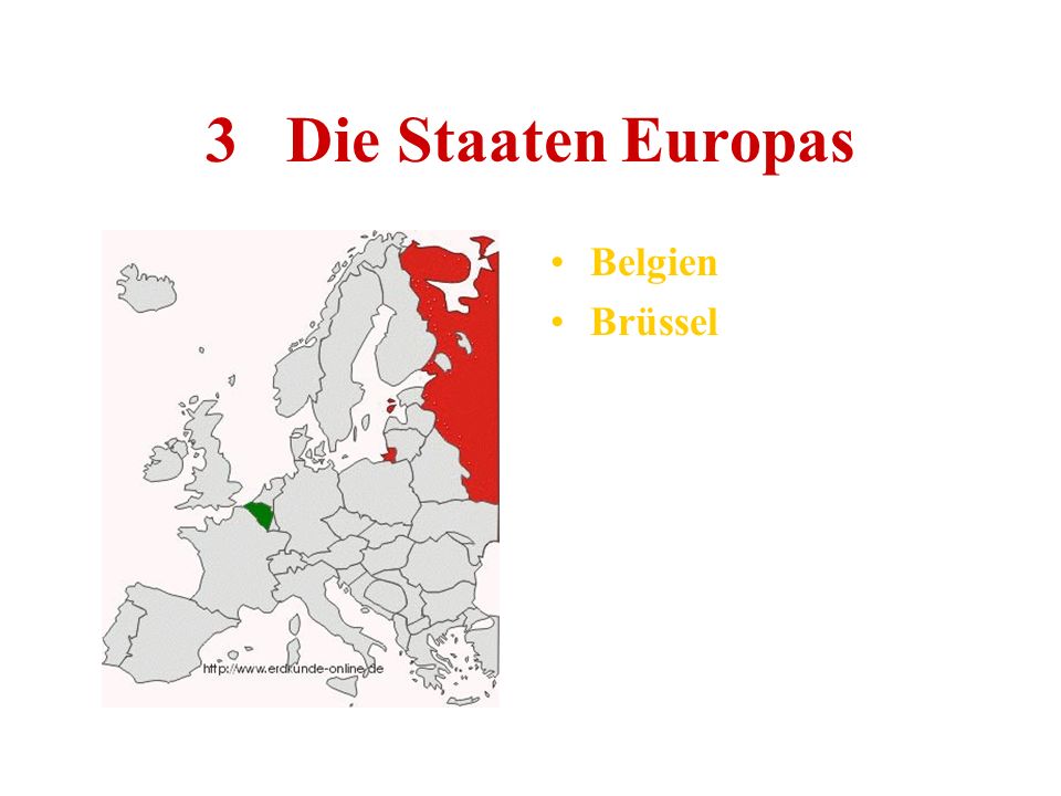 3 Die Staaten Europas Belgien Brüssel