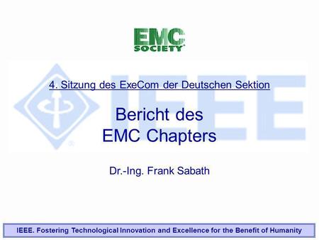 Bericht des EMC Chapters