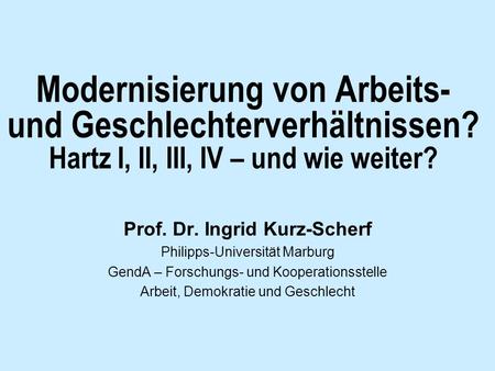 Prof. Dr. Ingrid Kurz-Scherf