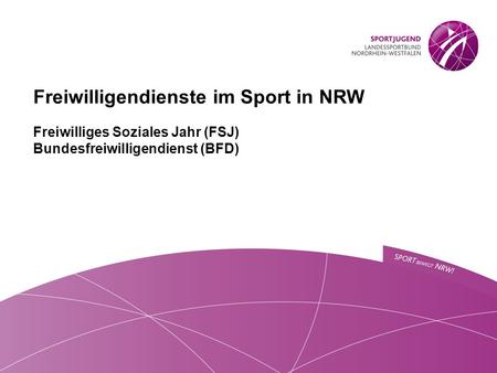 Freiwilligendienste im Sport in NRW