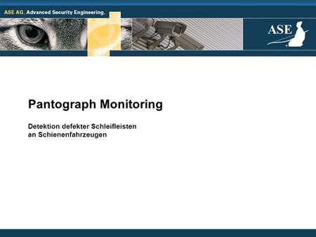 Pantograph Monitoring