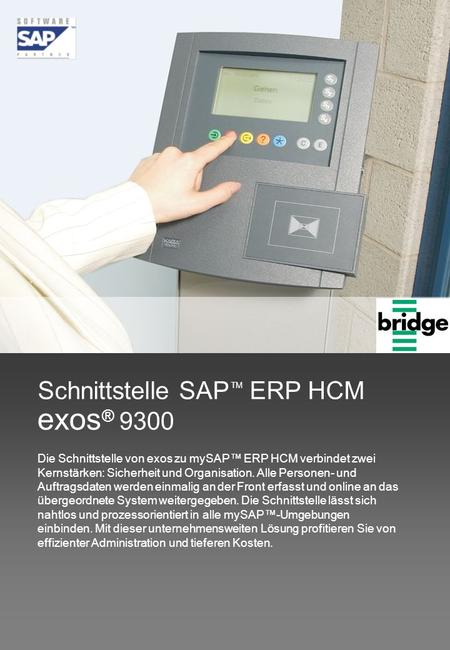 exos® 9300 Schnittstelle SAP ERP HCM