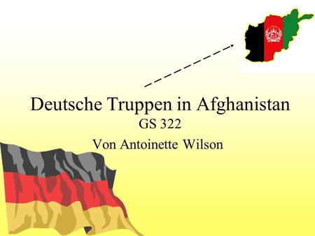 Deutsche Truppen in Afghanistan GS 322