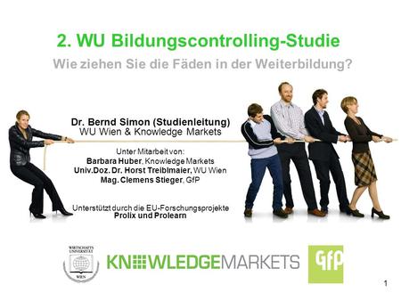 Dr. Bernd Simon (Studienleitung)  WU Wien & Knowledge Markets
