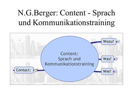 N.G.Berger: Content - Sprach und Kommunikationstraining.