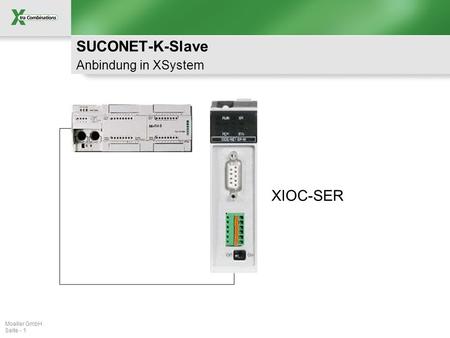 SUCONET-K-Slave Anbindung in XSystem