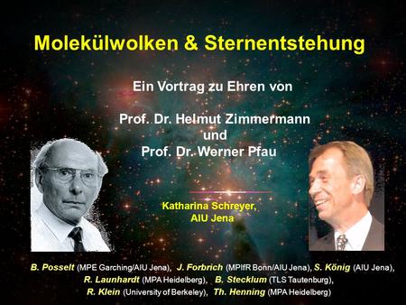 Ein Vortrag zu Ehren von Prof. Dr. Helmut Zimmermann