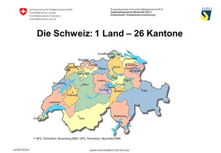 Die Schweiz: 1 Land – 26 Kantone