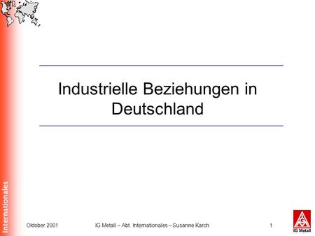 Industrielle Beziehungen in Deutschland