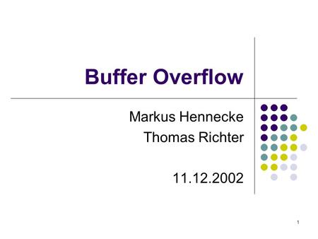 Markus Hennecke Thomas Richter