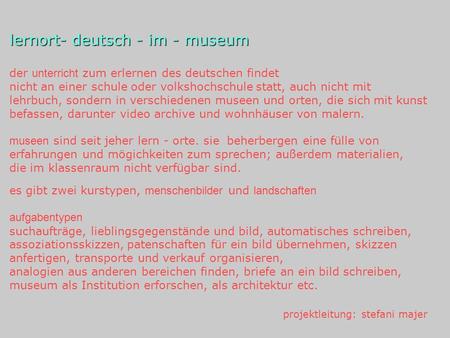 lernort- deutsch - im - museum