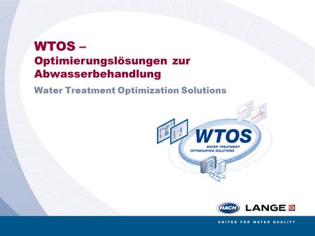WTOS – Optimierungslösungen zur Abwasserbehandlung