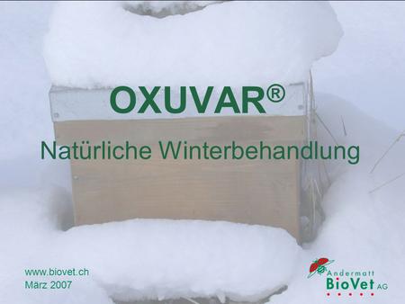 OXUVAR® Natürliche Winterbehandlung