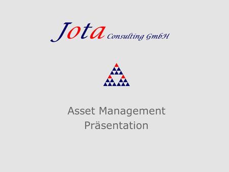 Asset Management Präsentation
