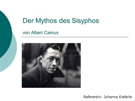 Der Mythos des Sisyphos von Albert Camus