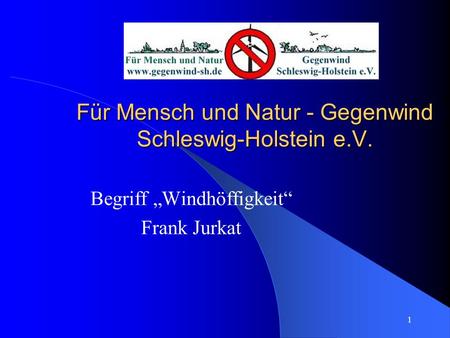 Für Mensch und Natur - Gegenwind Schleswig-Holstein e.V.