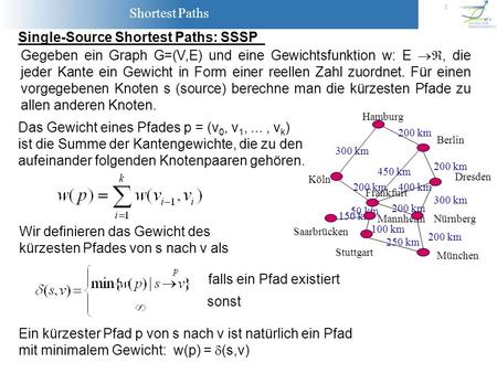 Single-Source Shortest Paths: SSSP