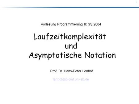 Asymptotische Notation