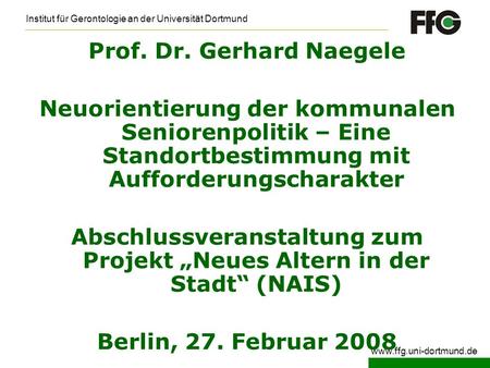 Prof. Dr. Gerhard Naegele