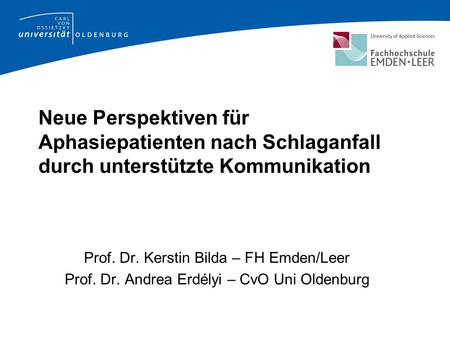 Prof. Dr. Kerstin Bilda – FH Emden/Leer
