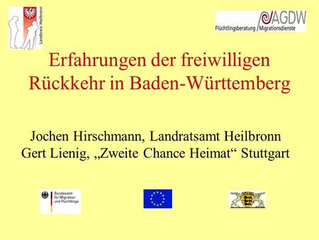 Erfahrungen der freiwilligen Rückkehr in Baden-Württemberg