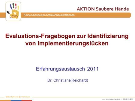 Evaluations-Fragebogen zur Identifizierung von Implementierungslücken