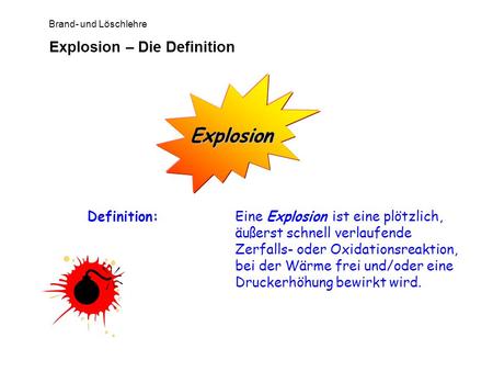 Explosion – Die Definition
