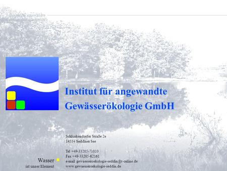 Institut für angewandte Gewässerökologie GmbH