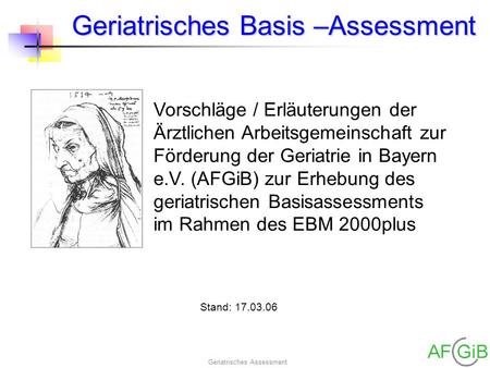 Geriatrisches Basis –Assessment