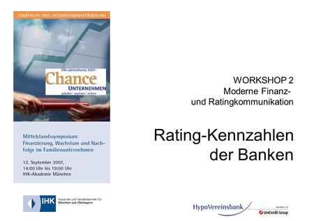 Rating-Kennzahlen der Banken