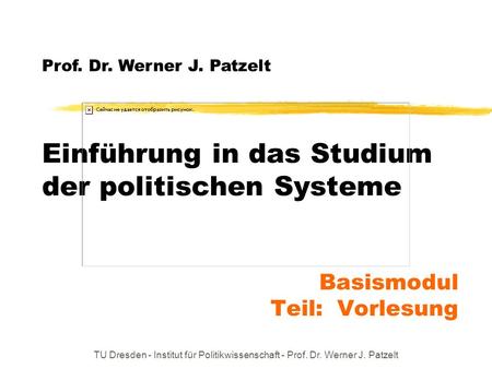 Einführung in das Studium der politischen Systeme