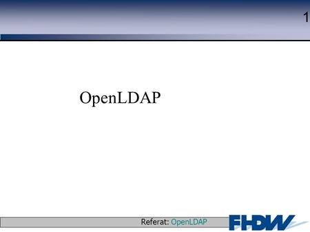 OpenLDAP.