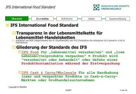 IFS International Food Standard