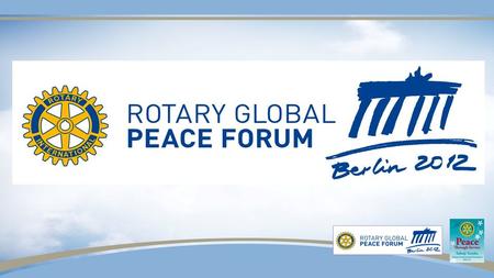 Sakuji Tanaka Rotary International President 2012-13 Peace Through Service.