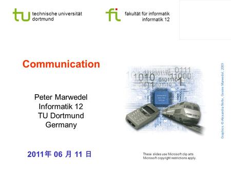 Peter Marwedel Informatik 12 TU Dortmund Germany