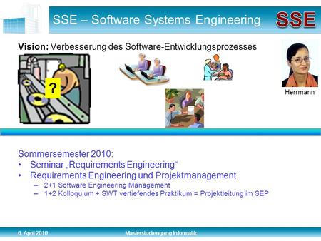 SSE – Software Systems Engineering