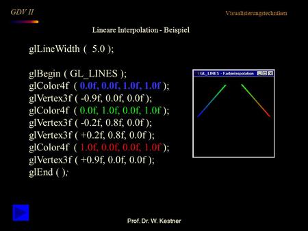 Lineare Interpolation - Beispiel