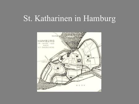 St. Katharinen in Hamburg. Situation am Dovenfleet (Zollkanal) um 1875.