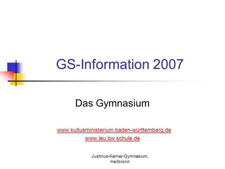 Justinus-Kerner-Gymnasium, Heilbronn