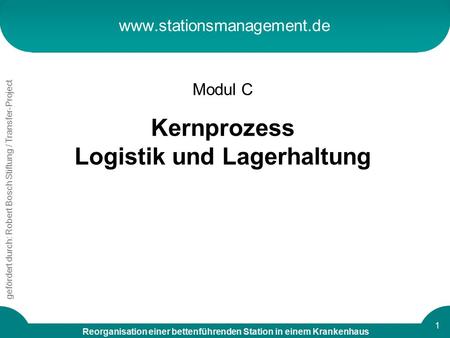 Kernprozess Logistik und Lagerhaltung
