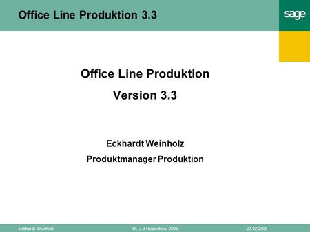 Office Line Produktion 3.3
