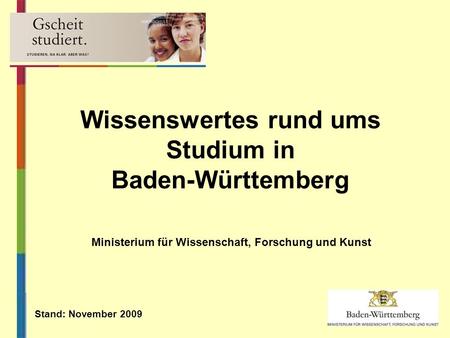 Wissenswertes rund ums Studium in Baden-Württemberg